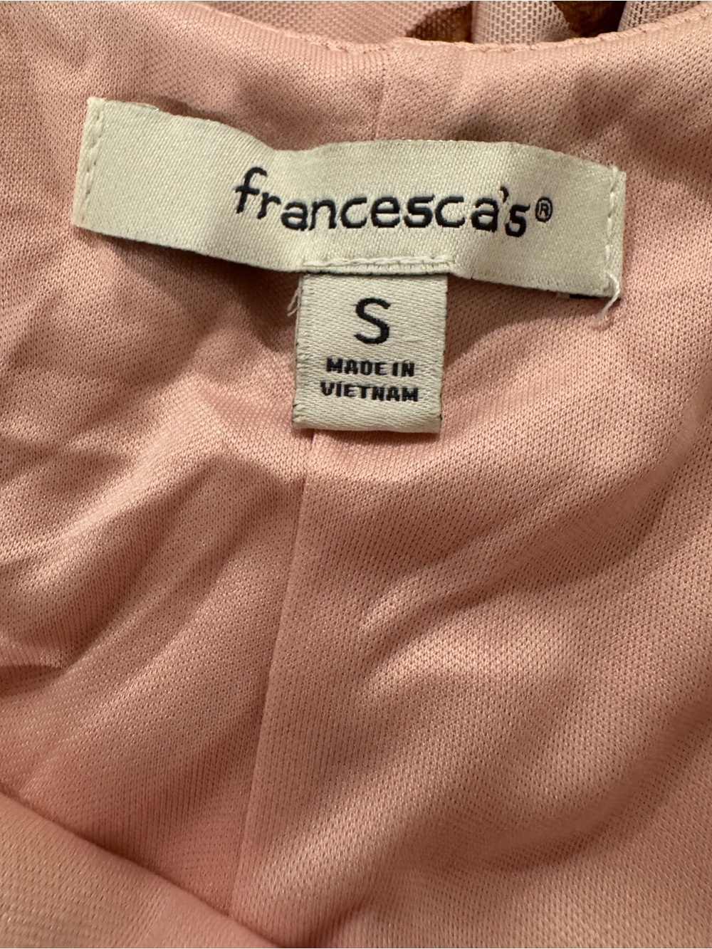 Francesca’s Pink Floral Slip Dress with Rose Print - Picture 4 of 5